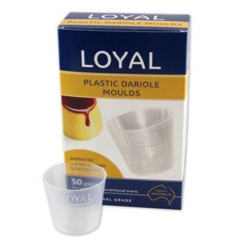 Loyal Dariole Mould Box of 50 (BPA free plastic)