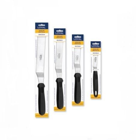 Loyal Palette Knife Angle 20cm Black Handle