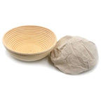 Brunswick Bakers round banneton with lining, bread lame and dough scraper set