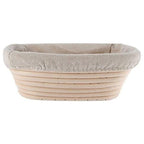 Brunswick Bakers 35cm Oval banneton/proofing basket with  lining