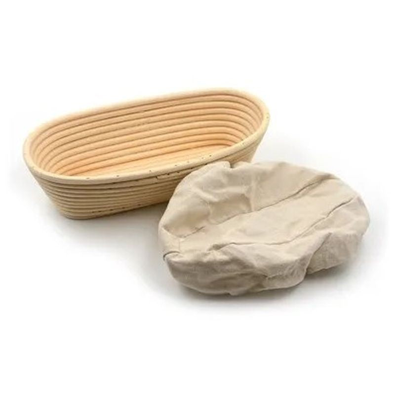 Brunswick Bakers 35cm Oval banneton/proofing basket with  lining