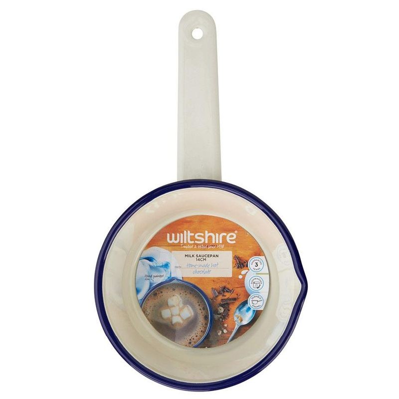 Wiltshire Enamel Milk Saucepan 14cm/1L