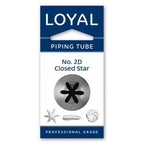 Loyal Piping Tip/Tube No.2D Closed Star