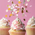 Sprinks Pink, White & Gold Mix Wafer Decorations - 9g