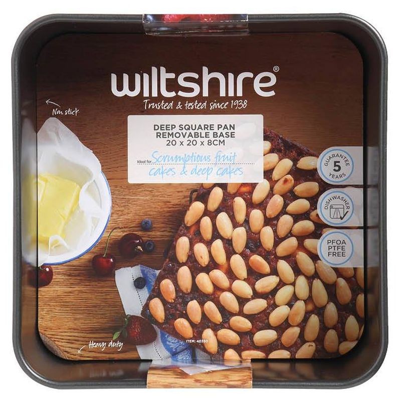 Wiltshire Easybake Deep Square Pan Removable Base 20.5cm x 20.5 x 7cm