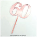 Cake Craft Rose Gold Mirror Acrylic 60