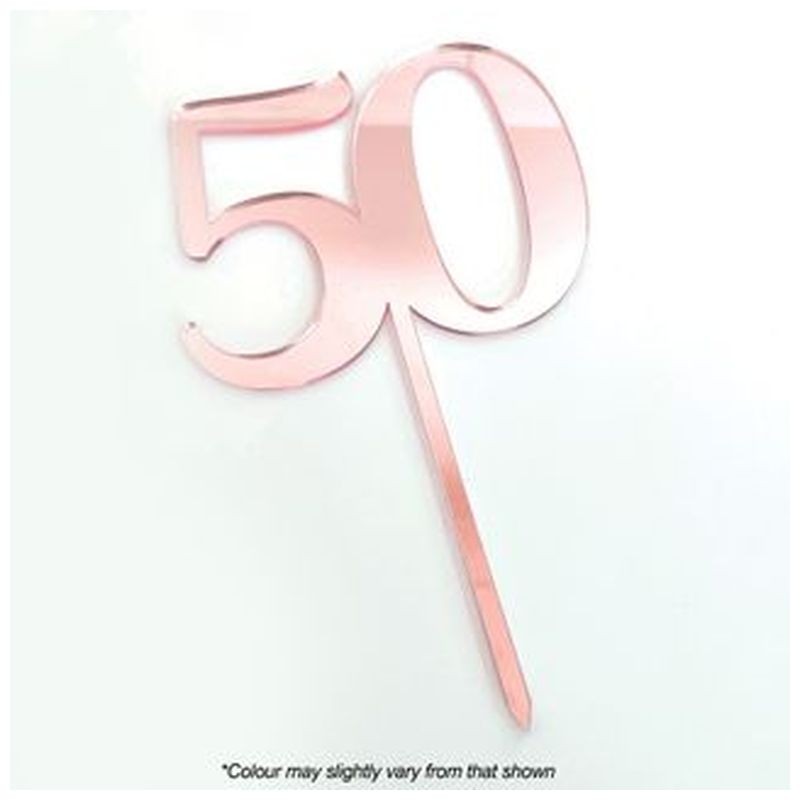 Cake Craft Rose Gold Mirror Acrylic 50
