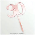 Cake Craft Rose Gold Mirror Acrylic 30