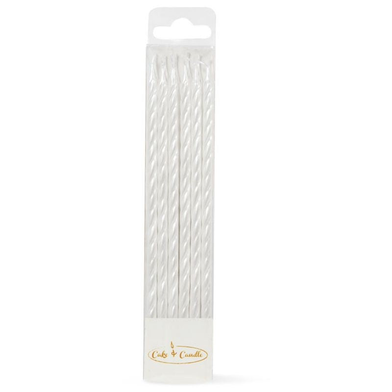 C&C Candle Pearlised White 12pk