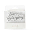 C&C Candle Plaque Happy Birthday SILVER