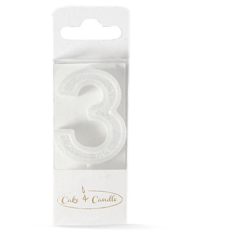 mini-glitter-candle-white-number-3