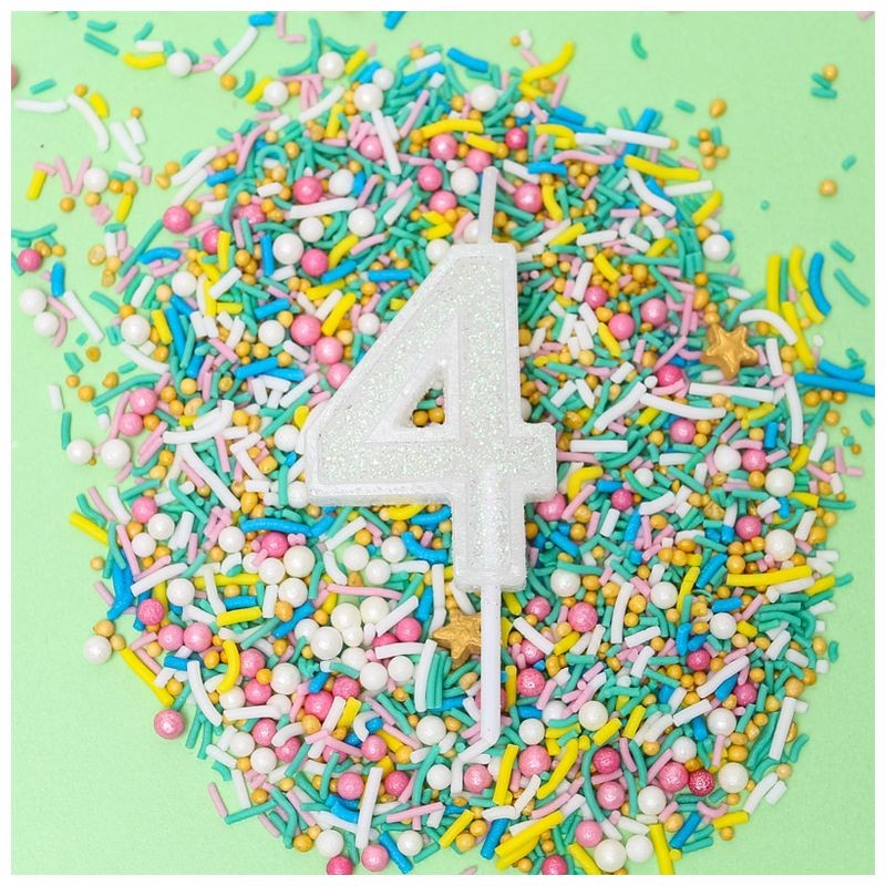 mini-glitter-candle-white-number-4