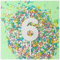 mini-glitter-candle-white-number-6