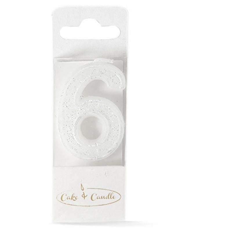 mini-glitter-candle-white-number-6