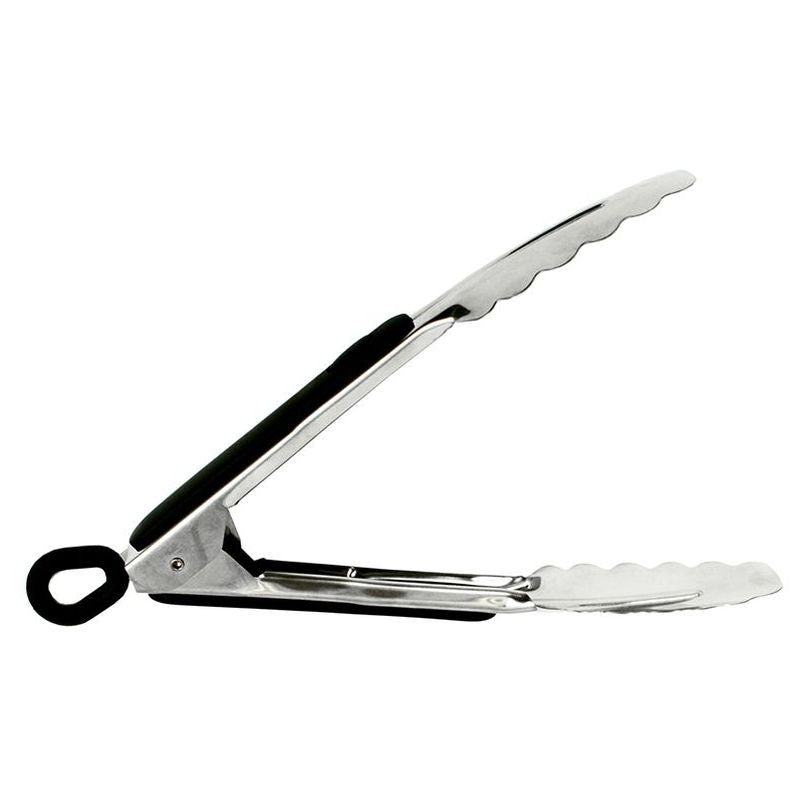 appetito-heavy-duty-stainless-steel-tongs-with-rubber-grip-20cm