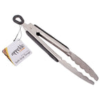 appetito-heavy-duty-stainless-steel-tongs-with-rubber-grip-20cm