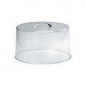 Chef Inox Clear Cake Cover With Chrome Handle â€“ 300X185Mm