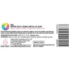 Vivid Edible Metallic Dust - Super Gold 50g