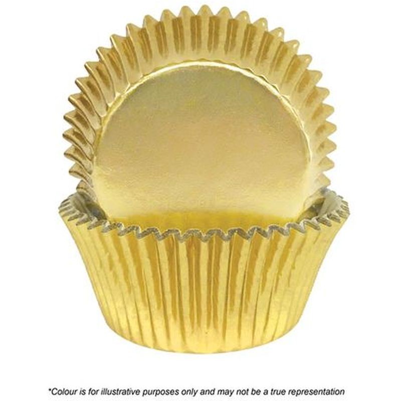 Cake Craft 700 Foil Baking Cups - Gold - Pack of 72