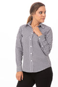 Chef Works Gingham Dress Shirt Womens W500