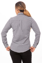 Chef Works Gingham Dress Shirt Womens W500