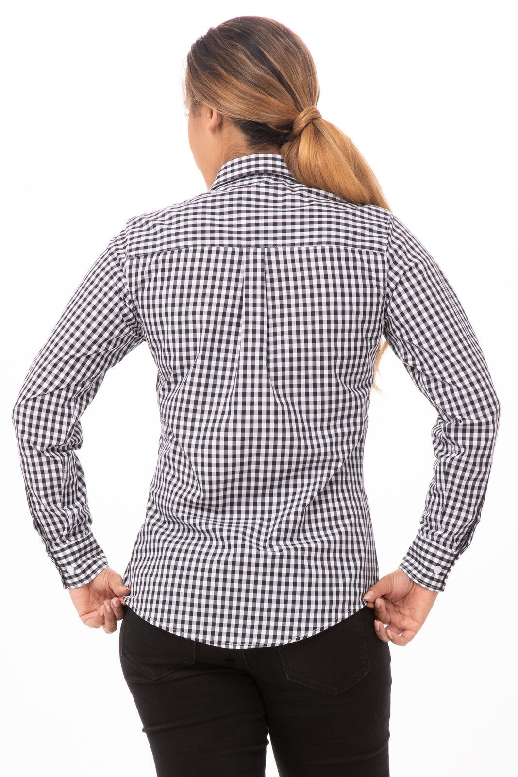 Chef Works Gingham Dress Shirt Womens W500