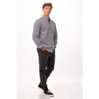 Chef Works Gingham Mens Dress Shirt D500