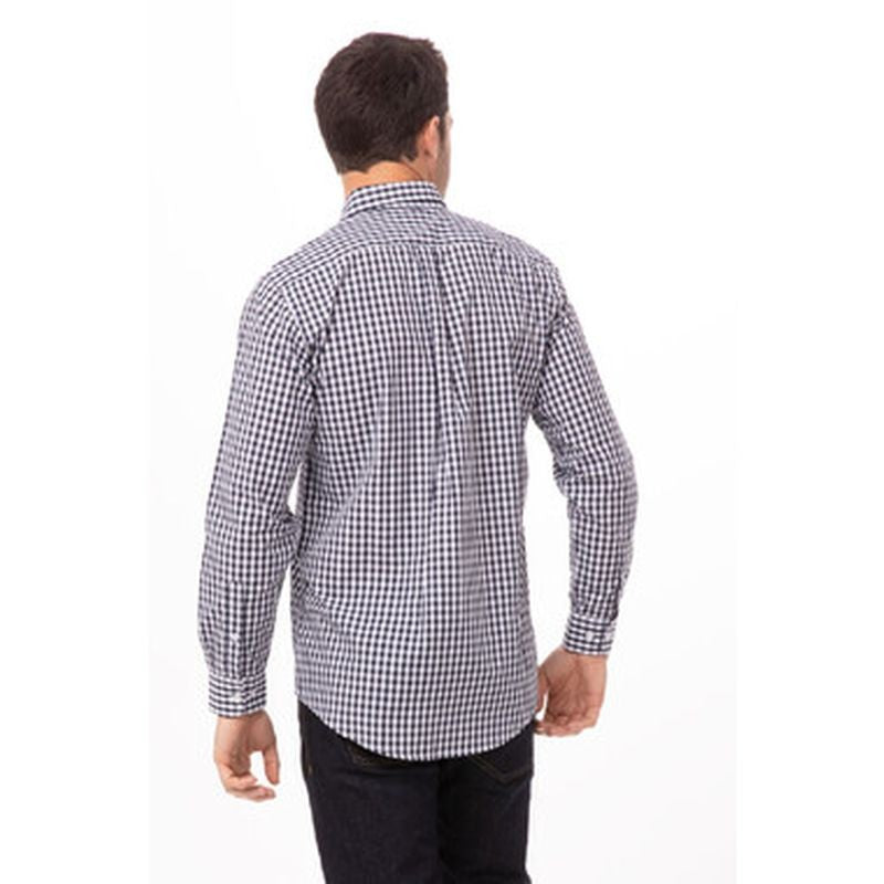 Chef Works Gingham Mens Dress Shirt D500