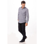 Chef Works Gingham Mens Dress Shirt D500