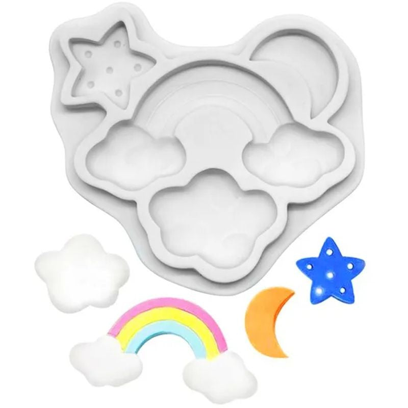 cake-craft-rainbow-cloud-moon-star-silicone-mould
