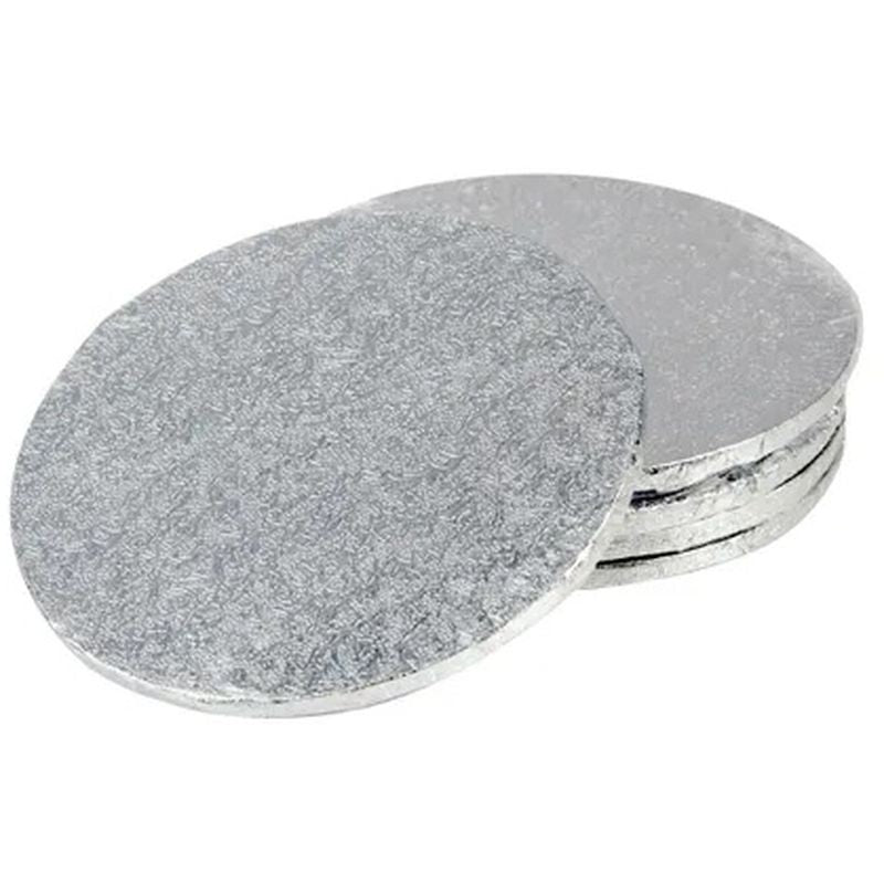 Mondo Cake Board Masonite Round - Silver - 7 inch