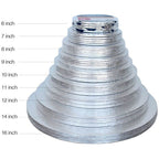Mondo Cake Board Masonite Round - Silver - 7 inch