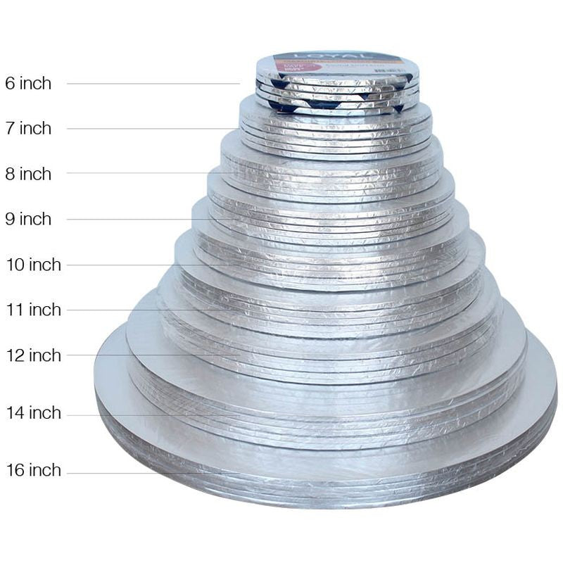 Mondo Cake Board Masonite - Round - Silver - 15inch