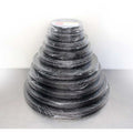 Loyal Masonite Cake Board - Round - Black - 7inch