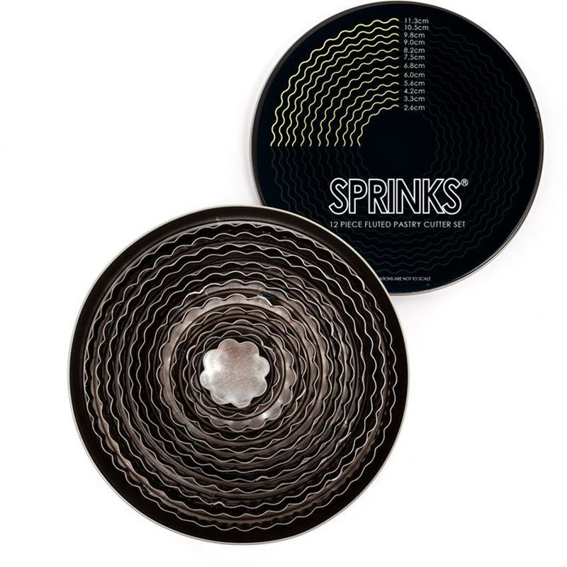 Sprinks Pastry Cutter Set - Fluted - 12 piece