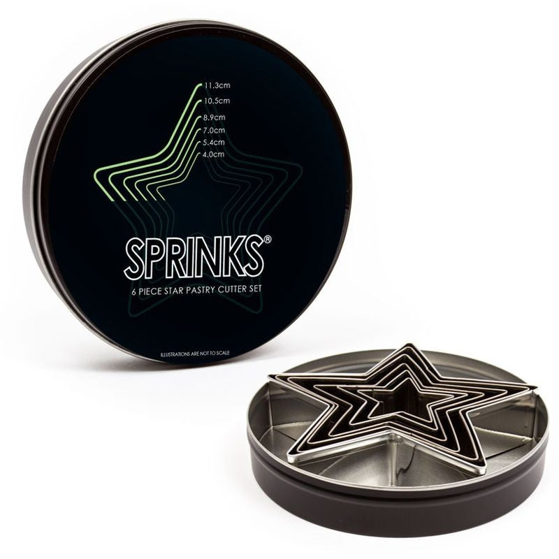 sprinks-pastry-cutter-set-star-6-piece