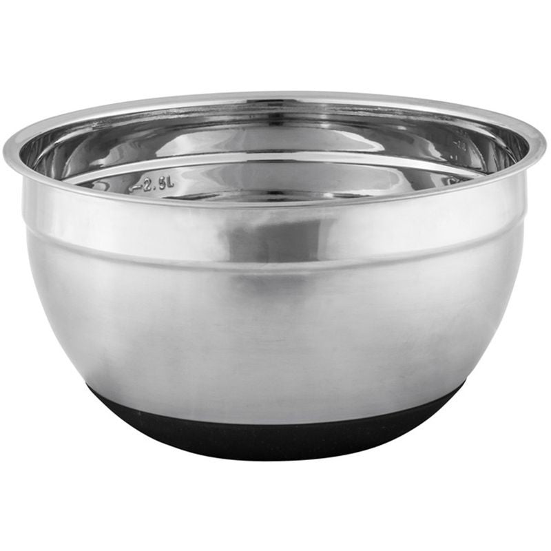 Avanti Anti-Slip Mixing Bowl - 22cm - Stainless Steel / Silicone