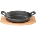 Pyrolux PYROCAST Oval Gratin with Maple Tray - 17cm x 12.5cm