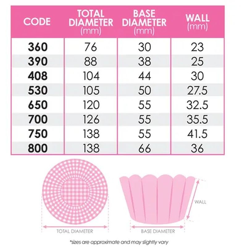 Confeta XL Baking Cups 700 - Assorted Colours 500 pk