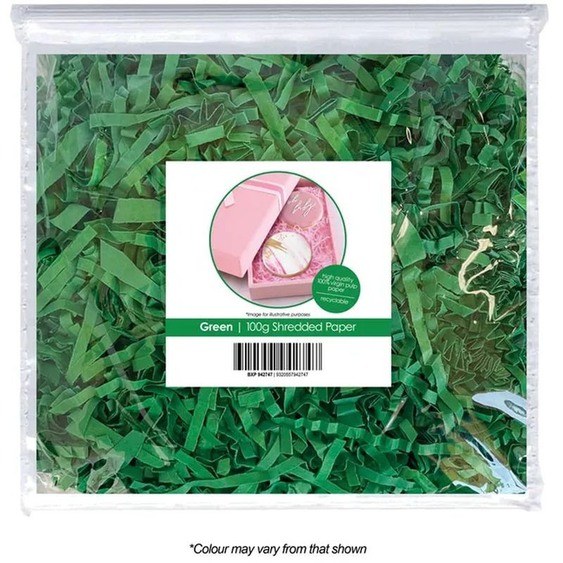 cake-craft-shredded-paper-green-100g