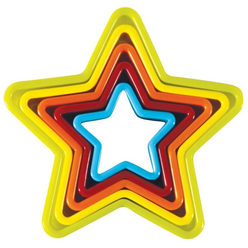 Avanti Star Cookie Cutters 5 Piece Set - Multi Coloured