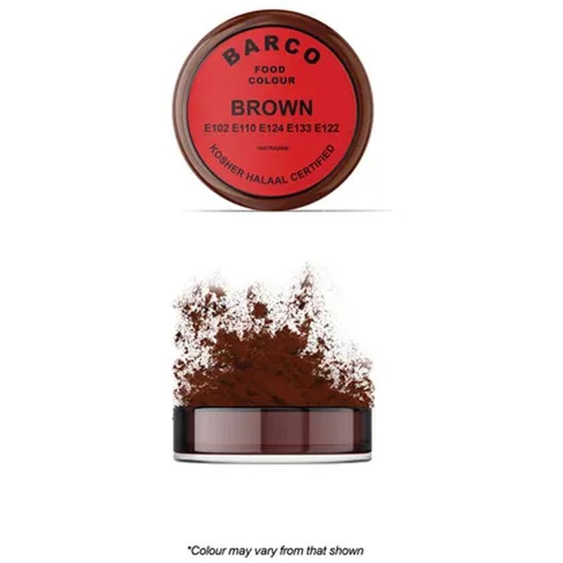 Barco Red Label Food Dust/Paint - Brown 10ml