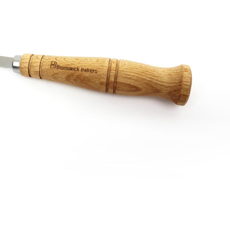 Brunswick Bakers Curved Bread Lame with Wooden Handle