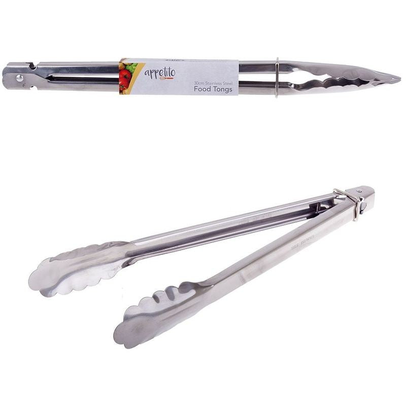 Appetito Stainless Steel Tongs 30cm