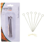 appetito-stainless-steel-poultry-lacers-set-of-6