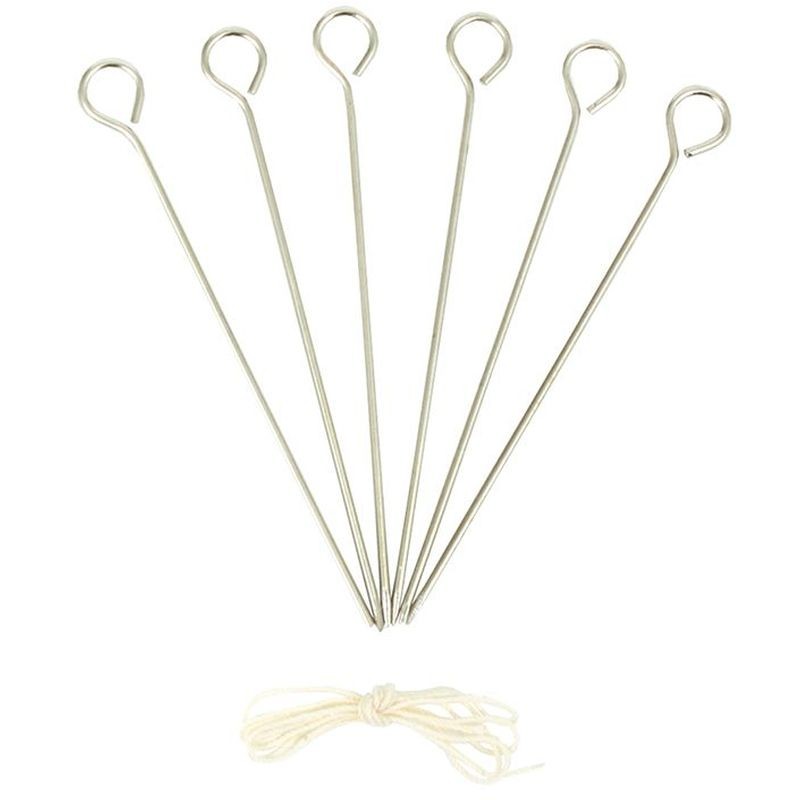 appetito-stainless-steel-poultry-lacers-set-of-6