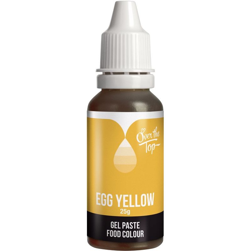 Over The Top Gel Paste Food Colour 25g - Egg Yellow