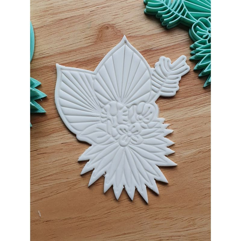 3 Lil BugsDried Palm Arrangement Cookie Stamp and Cutter