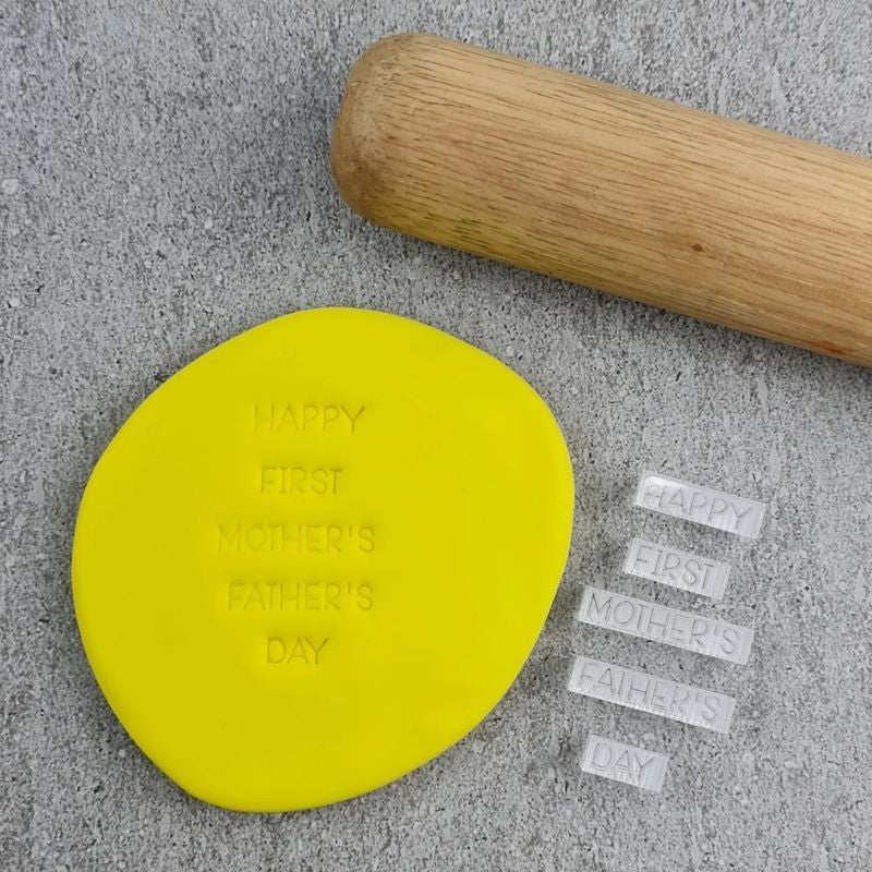 Custom Cookie Cutters Happy Mixed Message Embosser Set