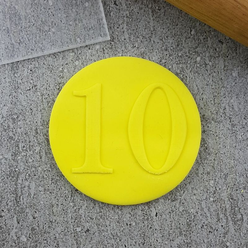 CCC 3D Numbers Serif Debosser - 10